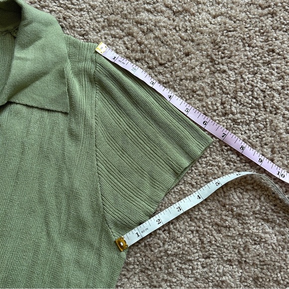 Princess Polly Sage Green Loftus Knitwear Top Size 10 - Picture 9 of 11